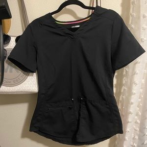 Scrubstar Black Scrub Top
